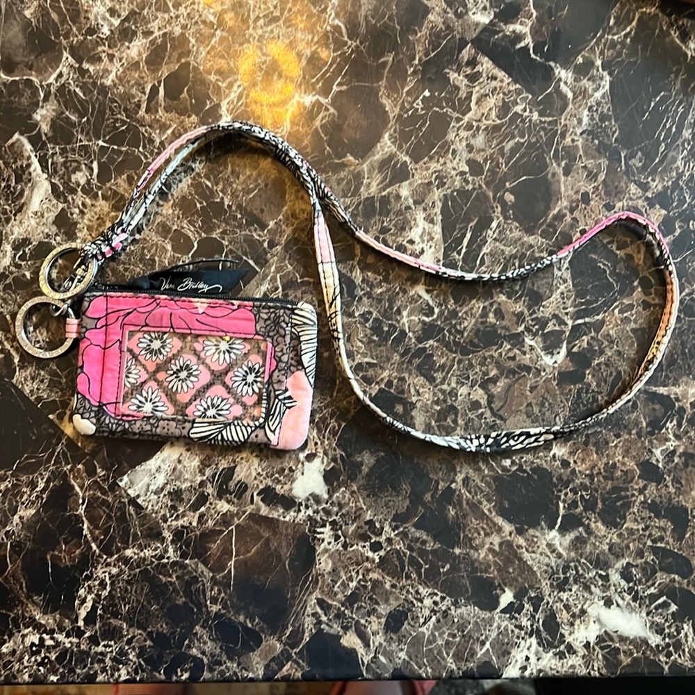 Vera Bradley card holder AND Lanyard!